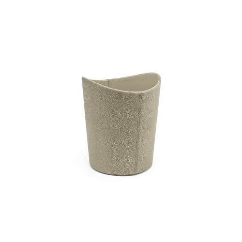 Papelera cilíndrica Belice, 8 cuartos, Dune